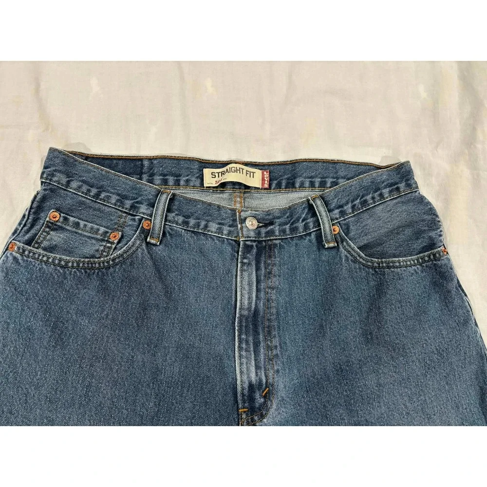 Levi's 505 Mens Jeans 36x29 Straight Fit‎ Blue Denim Classic